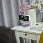 3 In 1 Bedside Lamp Wireless Charging, Alarm Clock.